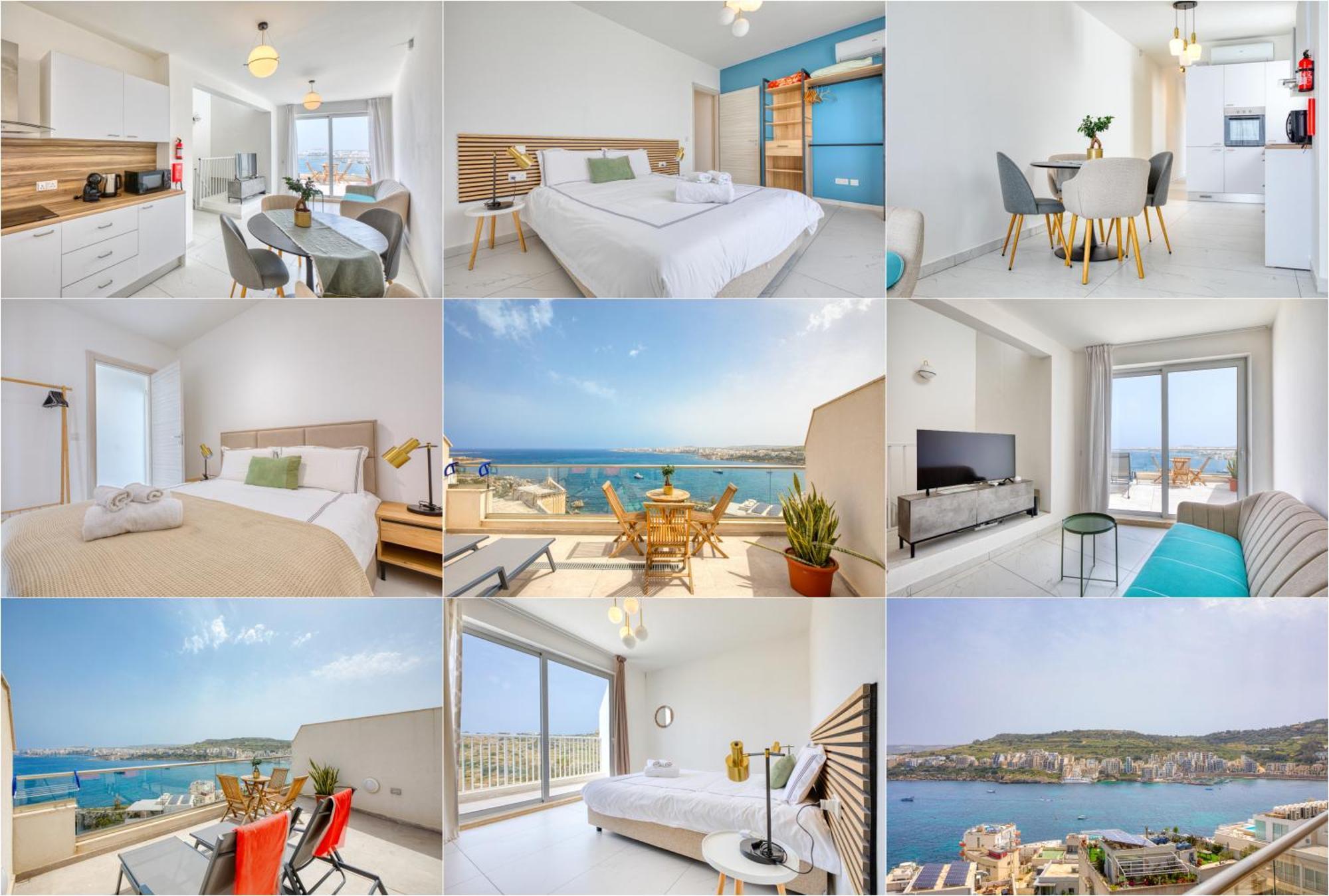 Blu Mar Sea View Apartments St. Paul's Bay Ngoại thất bức ảnh