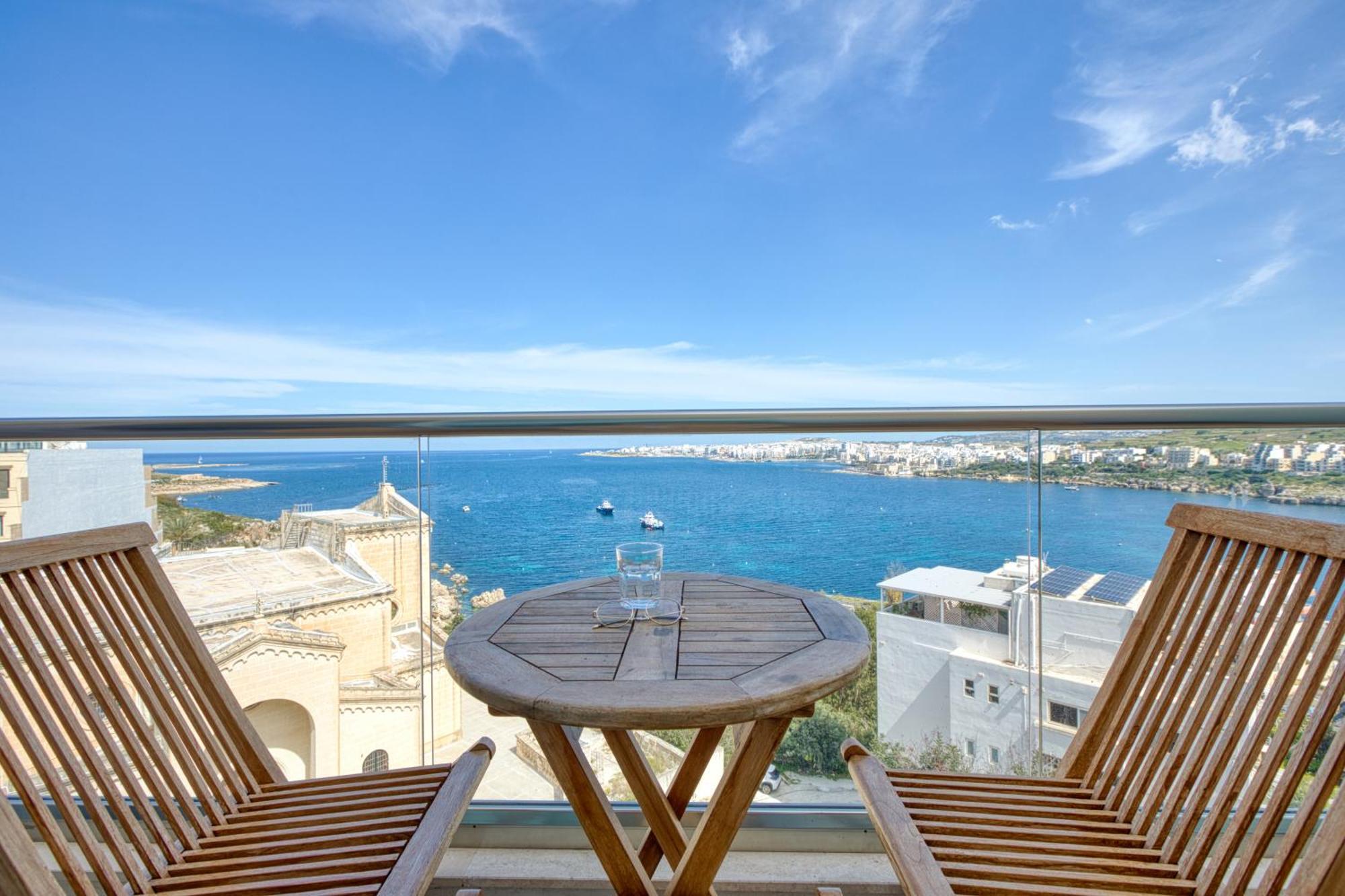 Blu Mar Sea View Apartments St. Paul's Bay Ngoại thất bức ảnh