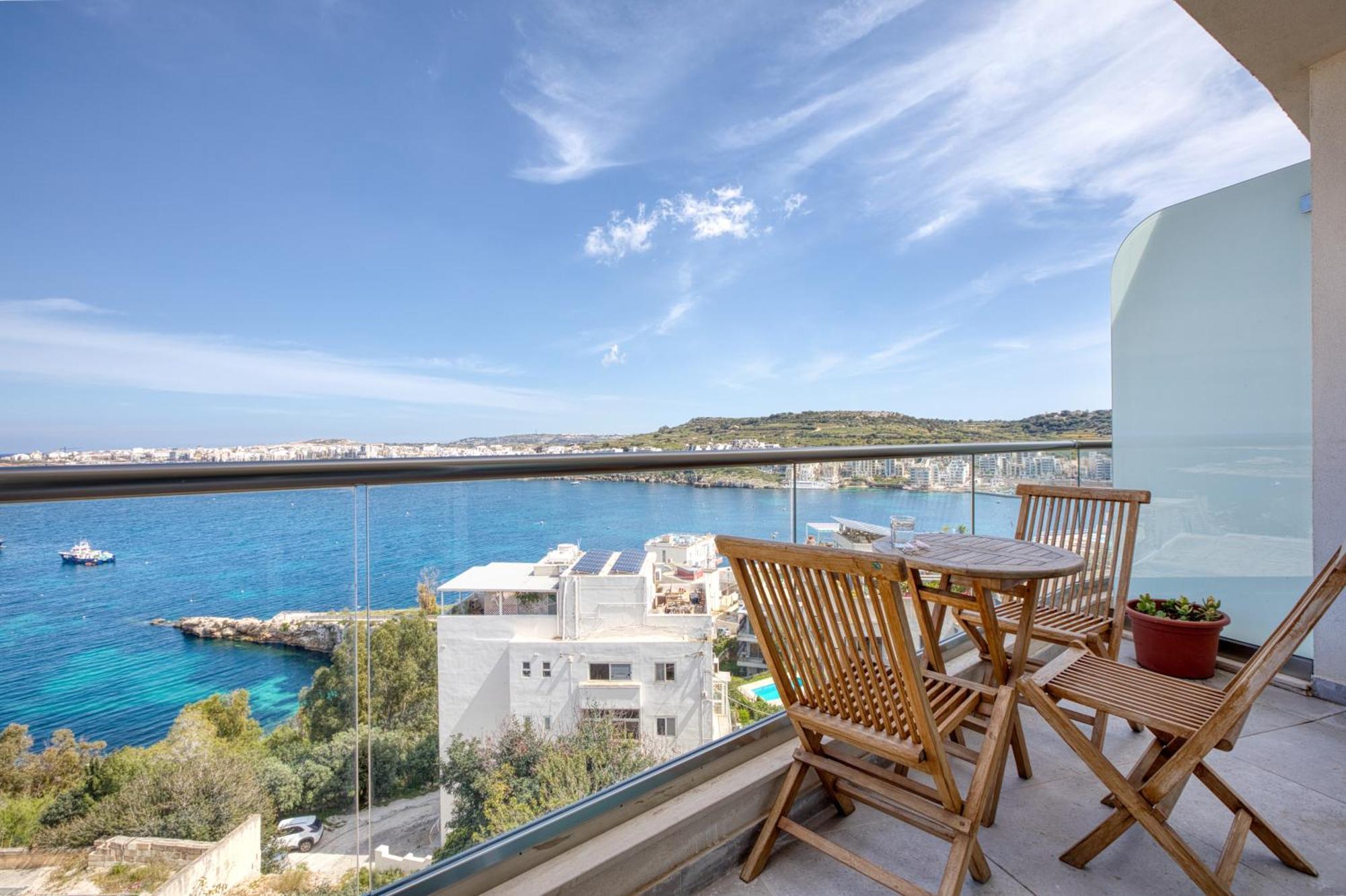 Blu Mar Sea View Apartments St. Paul's Bay Ngoại thất bức ảnh